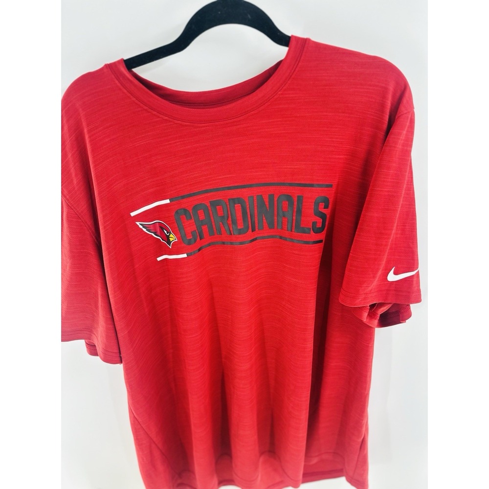 Arizona Cardinals Shirt Official Nike NFL Football Dri fit Red Extra Large‎ Tee